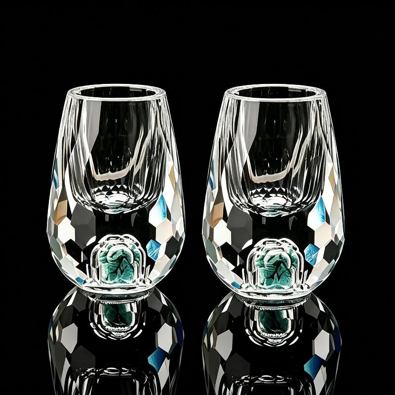 15ml Wine Glass Cups Clear Wine Cups Kitchen Accessories Glass Wine Set Mini Water Cups Desk Accessories