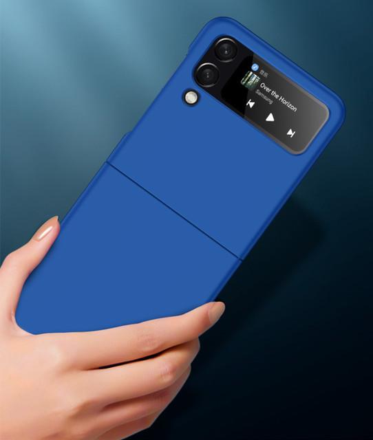 

Корейский роскошный синий цветок браслет-цепочка чехол для телефона для Samsung Galaxy Zflip 4 Z Flip 3 Zflip 5g Защитный чехол Капа for Z Flip (5G)