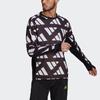 Adidas Celebration Sweatshirt with Full Logo Print and Crew Neck Men Tops Black GK5092