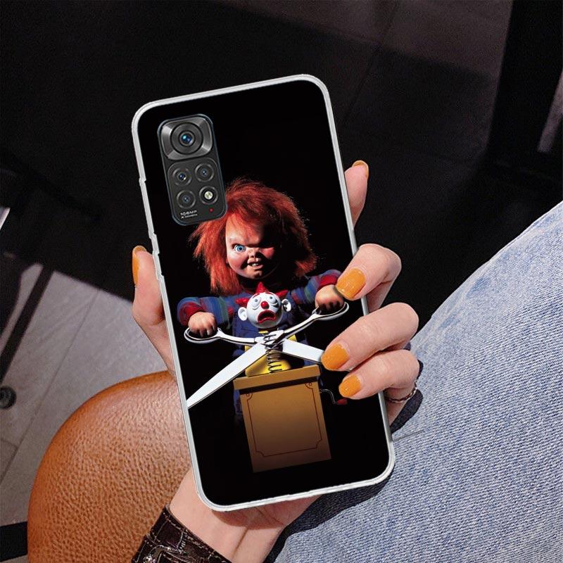 Chucky Kinderspiel Handyhülle für Xiaomi Redmi Note 15 14 13 12S 12 11 Pro Plus 14S 11S 11E 10 10S 11T 5G Personalisierte Hülle