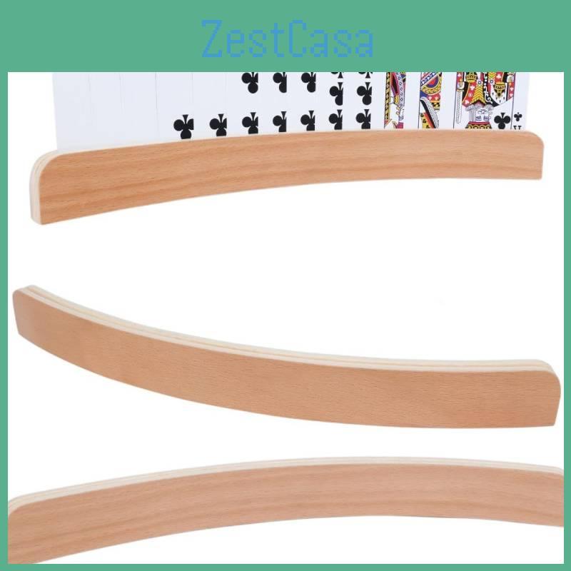 Minimalist Card Wooden Holder Long Arms Poker Card Games In Living Supplies Room