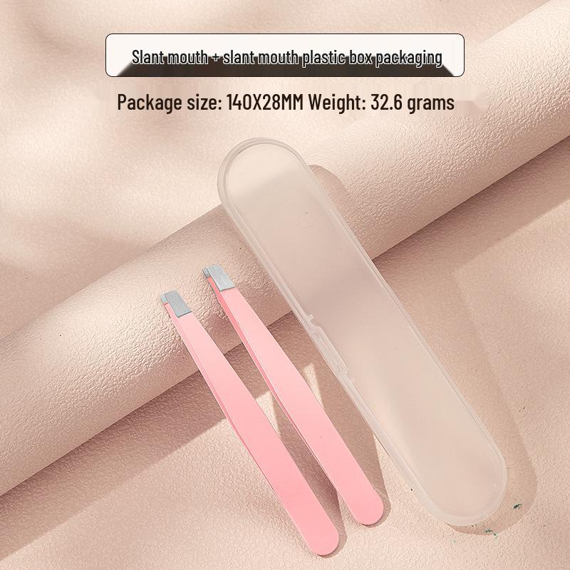 Stainless Steel 96-Piece Eyebrow & Beard Tweezers Set with Double Eyelid Stickers