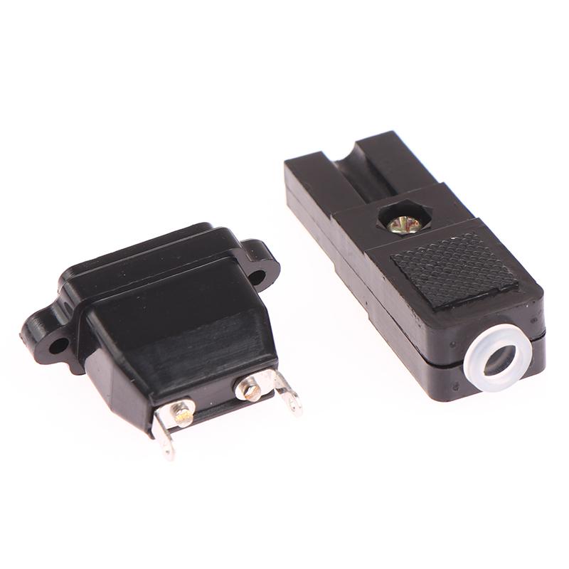 Two-Wire Electric Screwdriver Plug 2-Core Power Socket Dc Power Plug Connector 2 Pins Black Small Two-Wire Plug