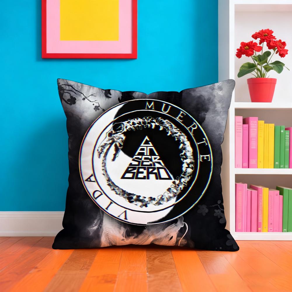 CCanserbero Singer Pillow Case Cushion Cover Soft  EasyWash Pillow Case  Versatile For Couch Bed Travel And Office