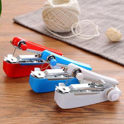 Handheld Sewing Machine Clothes Fabrics Sewing Accessories DIY Home Mini Manual Stitch Needlework Machine Sewing Tool Supplies