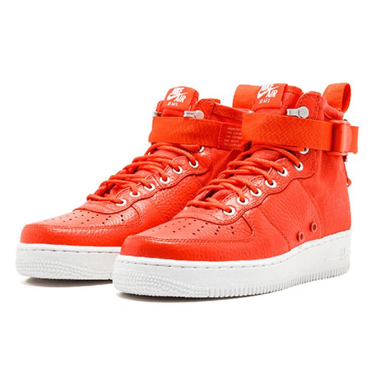 New Nike Sf Air Force 1 Mid Team Orange 917753-800