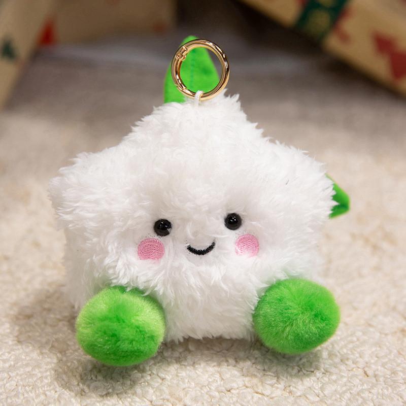 Kids Orange Bread Carrot Fruit Plush Keychain With Portable Decoration Size