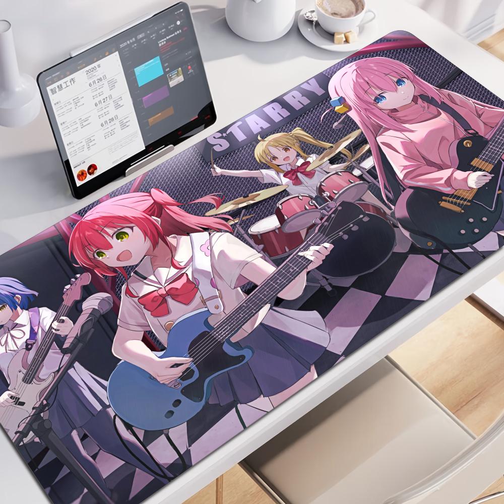 Anime BBocchi the RRockS Mouse Pad Nonslip Rubber Gamer Balance Computer Mat Decoracion Deskmat Laptop Office Large