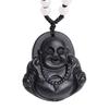 Maitreya Lucky Buddha Carving Hanging Necklace Pendant Jewelry Ornaments Gift