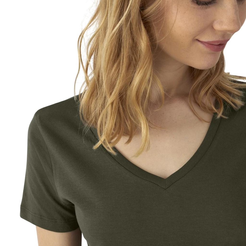 B&C Womens/Ladies Inspire Organic Deep V T-Shirt