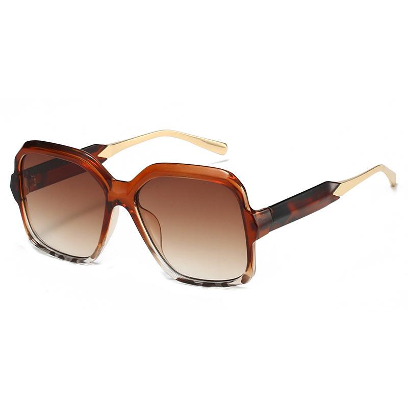 

Luxury New Color Contrast Square Women Sunglasses Gradient Frame Retro Brand Design Travel Shades Men Sun Glasses Uv400 as picture