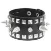 New Harajuku Round Gothic Skeleton Star Skull Punk Rivet Bracelet Retro Couple Bangle PU Leather Bracelet Jewelry Gift