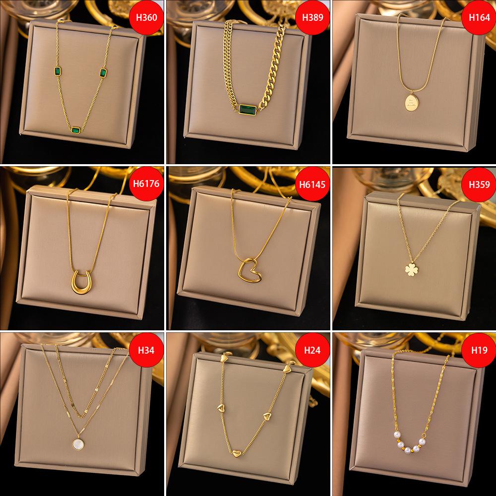 Elegant Titanium Steel Clavicle Necklace for Women - Trendy, Durable, and Fashionable