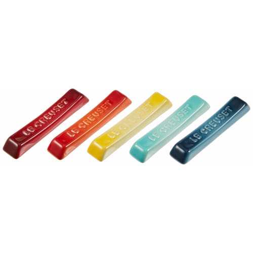 Le Creuset Chopstick Rests, Rainbow, 5-Pack [Official Japanese Product]