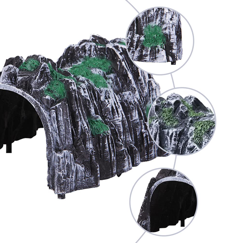 iplusmile 3pcs Train Railway Train Cave Tunnel Plastic Rockery Tunnel DIY Sand Table Tunnel Model Railway Accessories