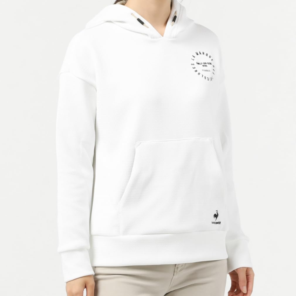 Le Coq Sportif Golf 2022 Model Golf Top GY00 Size S Fall/Winter [Latte] Hoodie, Sweat-Wicking, Stretch, Women's, (Gray),