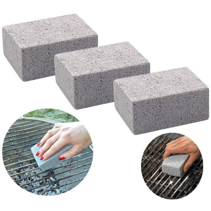 Ahlsen 4 Delen Reinigingssteen voor Barbecue, Puimsteen Reinigingsblok, Barbecue Reinigingsgereedschap, Verwijder De Ta