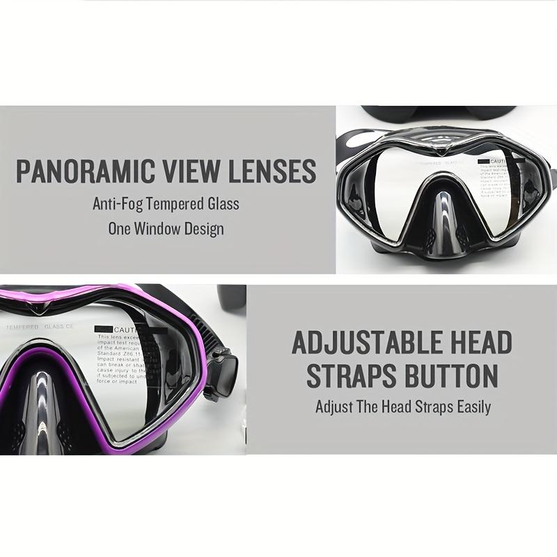 Professional Adult Silicone Waterproof Diving Mask Diving Mirror Anti Fog Floating Diving Set Large Frame Deep Set