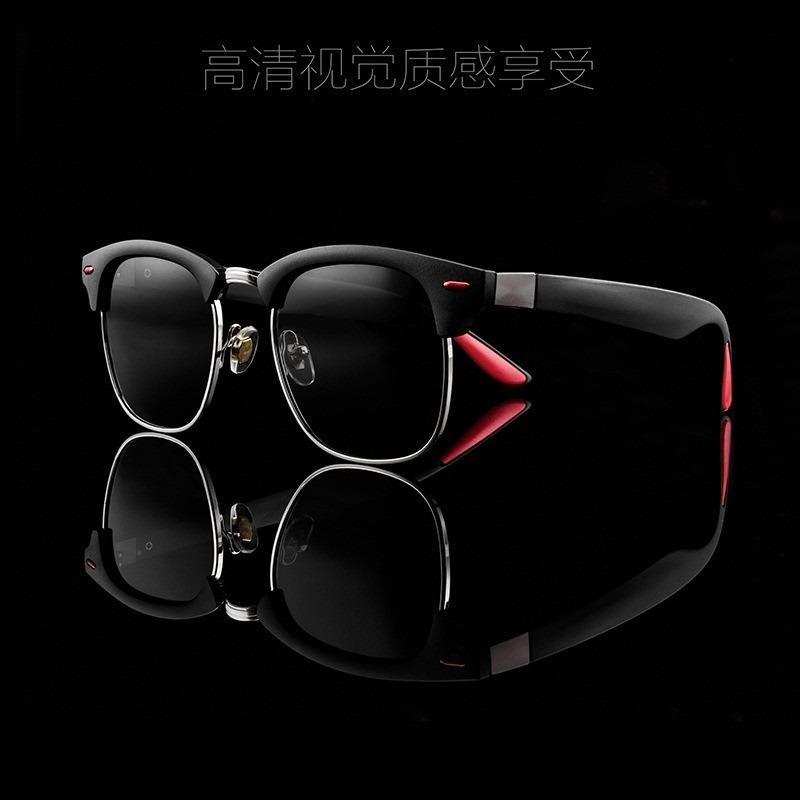 Fashion Trendy Men's High-end Sunglasses Anti-glare Toad Mirrors Driver Driving Polarized Sunglasses
