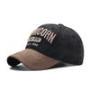 New washed denim American color matching baseball hat men's and women's casual sunshade cap