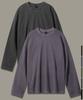 EZKATON [2Pack] New Season Pigment Long Sleeve T-Shirt Kmlt6811