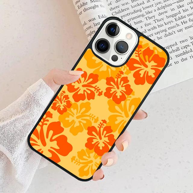 Tropisches Aloha-Hibiskusmuster Handyhülle Cover Für iPhone 17 Air 16 15 11 13 14 Pro Max 12 Plus Max Fundas