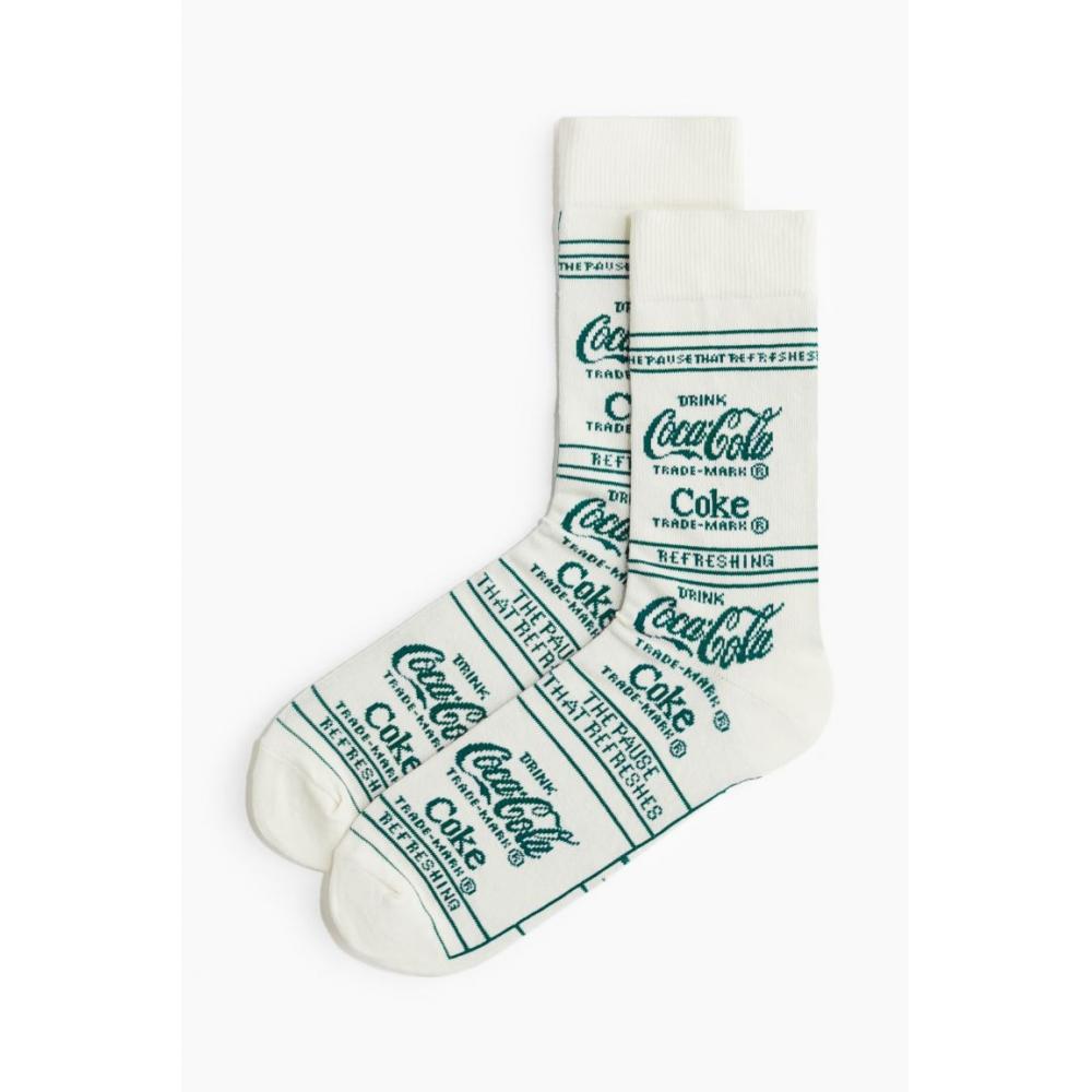 

H M Design Socks creaM Coca Cola 4345