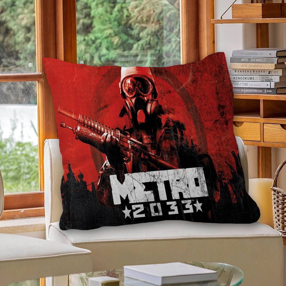 M-Metro 2033 Personalized Pillow Cover Kids Bedroom Wild Party Decor Pillowcase kid Birthday shower Gift