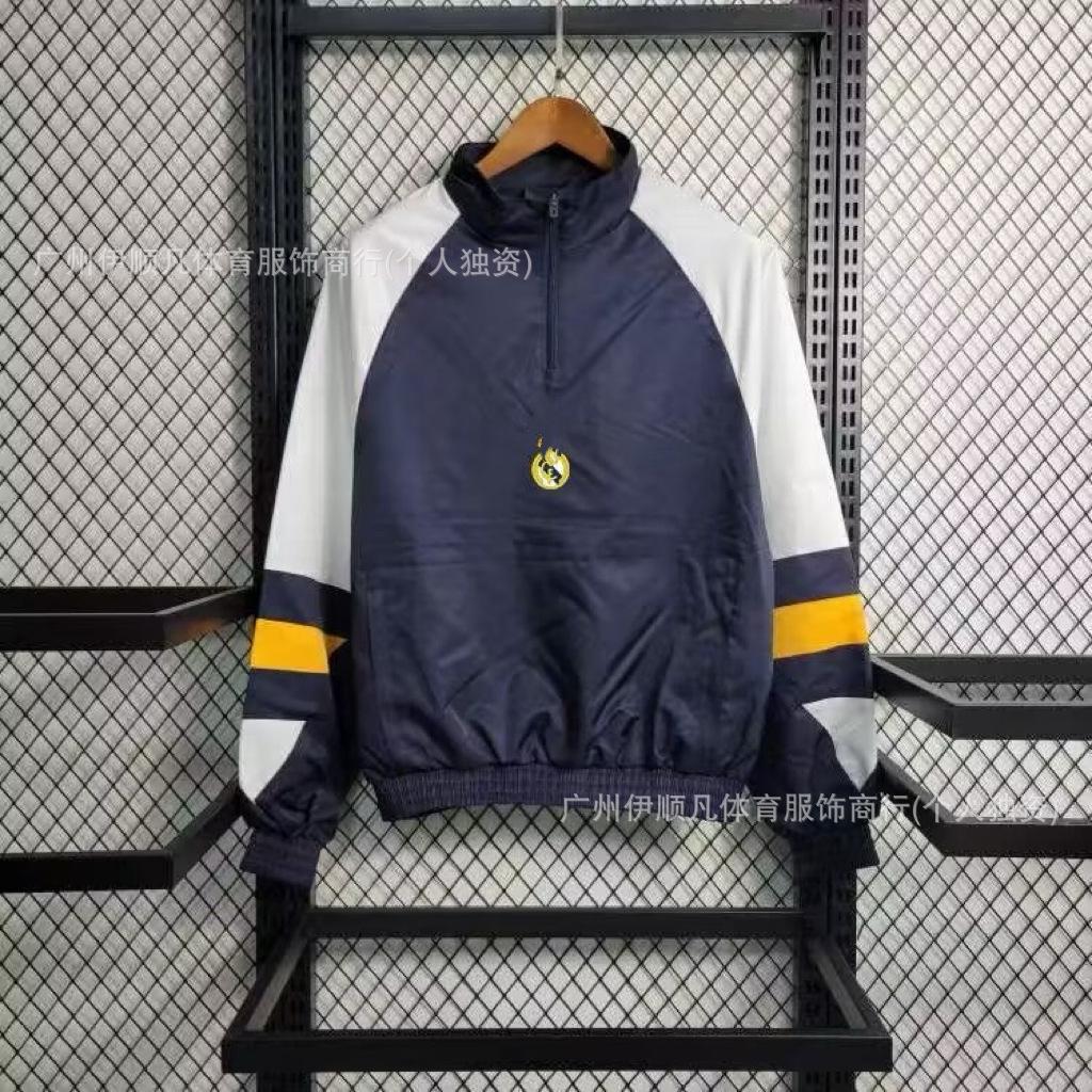 Popular Semi-pull Single-sided Trench Coat Brazilian League Argentina, Juventus Embroidered Jacket Appearance Uniform