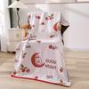 All-Season Gauze Bath Towel Blanket with Floral Pattern - 160x80cm