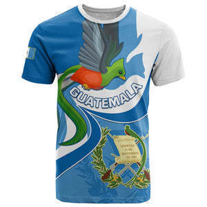 T-shirt Grafica a Maniche Corte a Tema Guatemala, Maglietta Casual Trendy