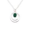 Green Onyx Gemstone 925 Sterling Silver Jewelry Women's Pendant Gift For Mother PP-61-17