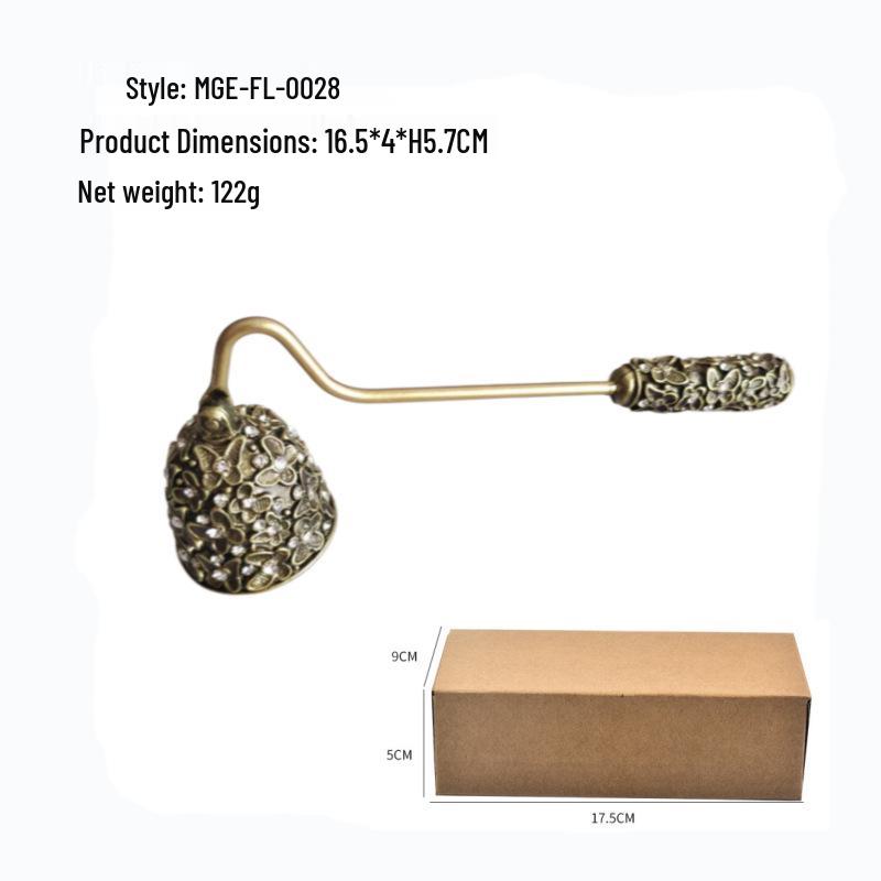 European Retro Handheld Candle Snuffer and Cover, Light Extinguisher Bell Tool, Perfect for Gifts.