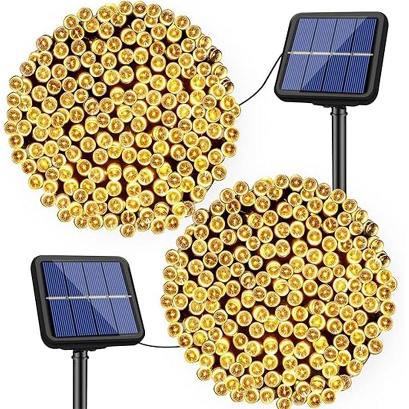 1/2 PCS Set of Solar String Lights Outdoor Garden Fairy Lights 8 Modes Suitable for Fences Trees Weddings Pergolas