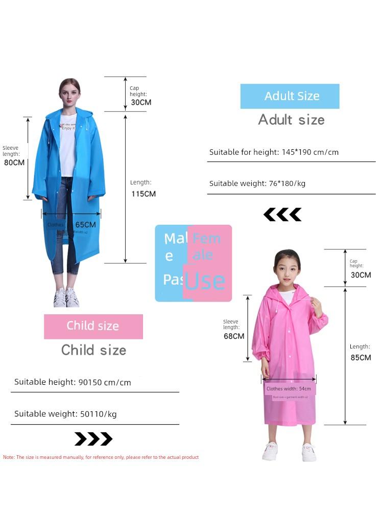 Thickened Disposable Portable Card Kids Raincoat