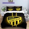 Al-Ittihad FC Pattern Bedding,Quilt Set Quilt Cover Pillowcase Home Birthday Gift(1 * Duvet Cover + 2 * Pillowcase, Without Core)