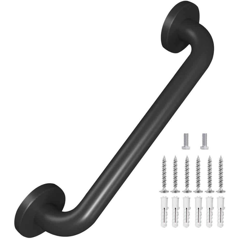 Non-slip Polished Safety Armrest 30cm Suction Cup Type Elderly Disabled Toilet Bathroom Armrest