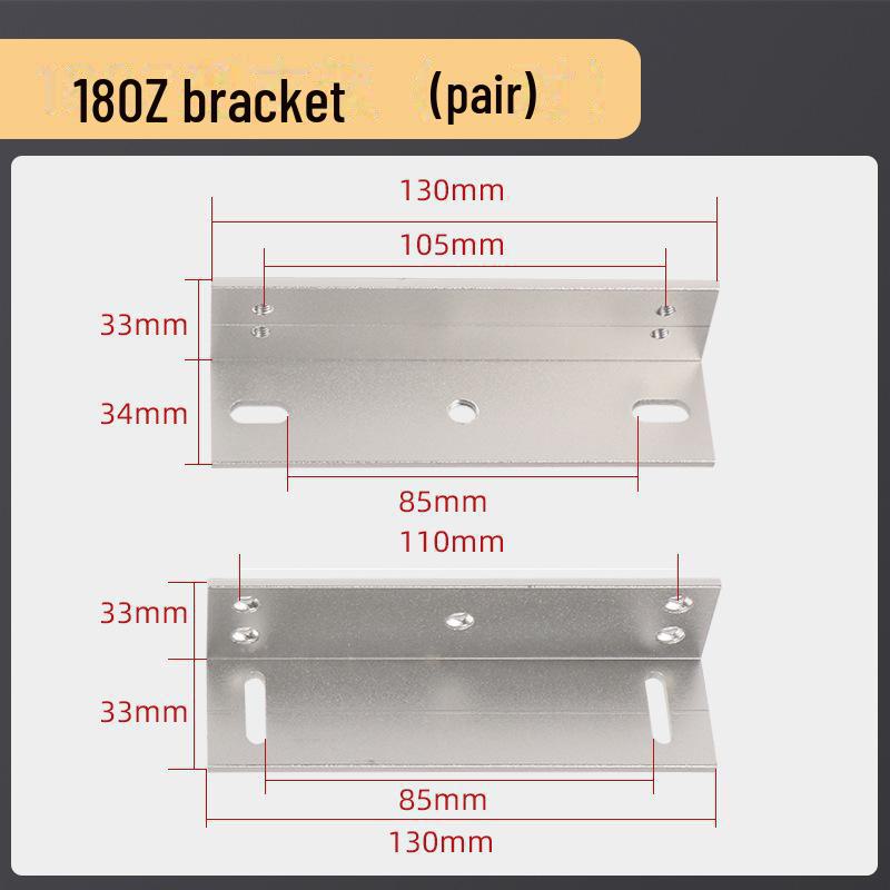 180 kg schweres Magnetschloss für eine Tür mit ZL-Halterung und 350 LC schweres elektromagnetisches Schloss für Doppeltüren mit Saugplatte für rahmenlose Glastüren.