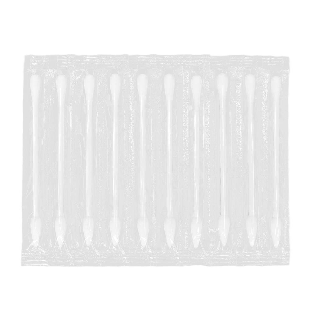 100 Stück Wattestäbchen mit Doppelkopf Einzelverpackung Einweg Reinigungs Make-up Wattestäbchen