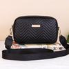Minimalist Mini Fashiable Quilted Crossbody Bag Wallet, Trendy PU Shoulder Bag, WOMEN'S Casual Handbag and Mobile Phe Wallet