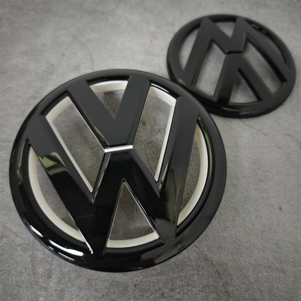 2025 Hot Volkswagen Golf MK6 2009-2012 Front Grill Emblem 135mm & Rear Trunk Badge 110mm 2PCS Replacement Car Logo Car Accessor