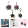 4 Pack Hamster Acrylic Keychain Fashion Bag Charm Stylish Bag Pendant Cartoon Key Rings Suitable for Bag and Keys
