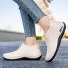 Women's Waterproof Non-Slip Low-Top Rain Boots, Thick-Soled Wear-Resistant Rubber Shoes for Camping & Kitchen.