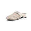 Summer casual flat-bottomed slippers low-heeled size cool slippers new non-slip rubber soft-soled foot bag head slippers