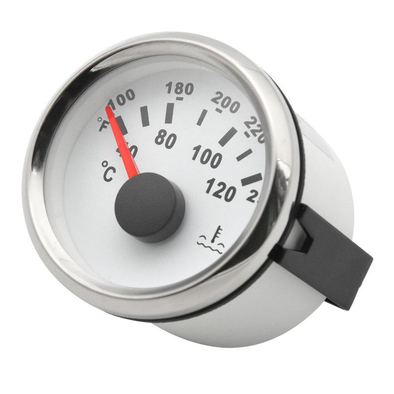 2"52mm Water Temp Gauge 40-120℃ 100-250 ℉ Water Temperature Meter Water Temp Indicator For Car Truck Boat Auto Accessories