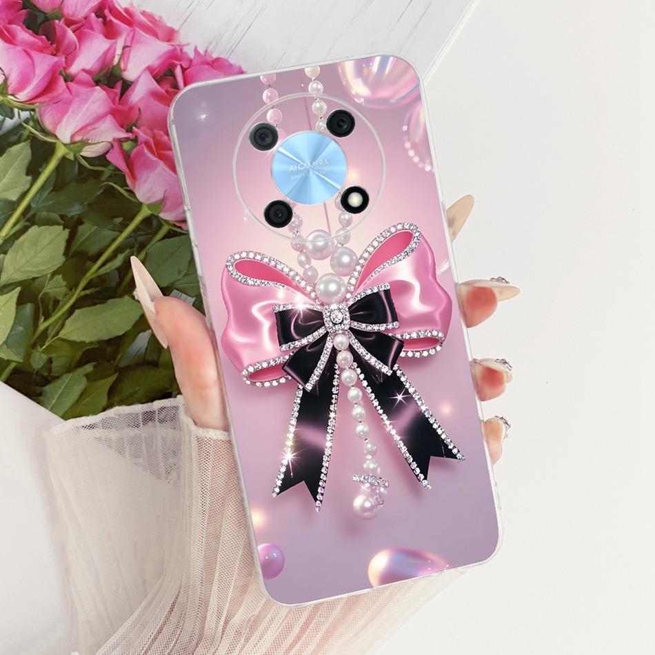 For Huawei Nova Y90 Y91 Cute Flower Butterfly Cat Painted Case For Huawei NovaY90 NovaY91 Soft Silicone TPU Phone Cases