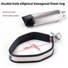 140mm X 100mm Universal Motorcycle Exhaust Clamp Exhaust Pipe Hanger Bracket Fixed Ring Support Band Fixture