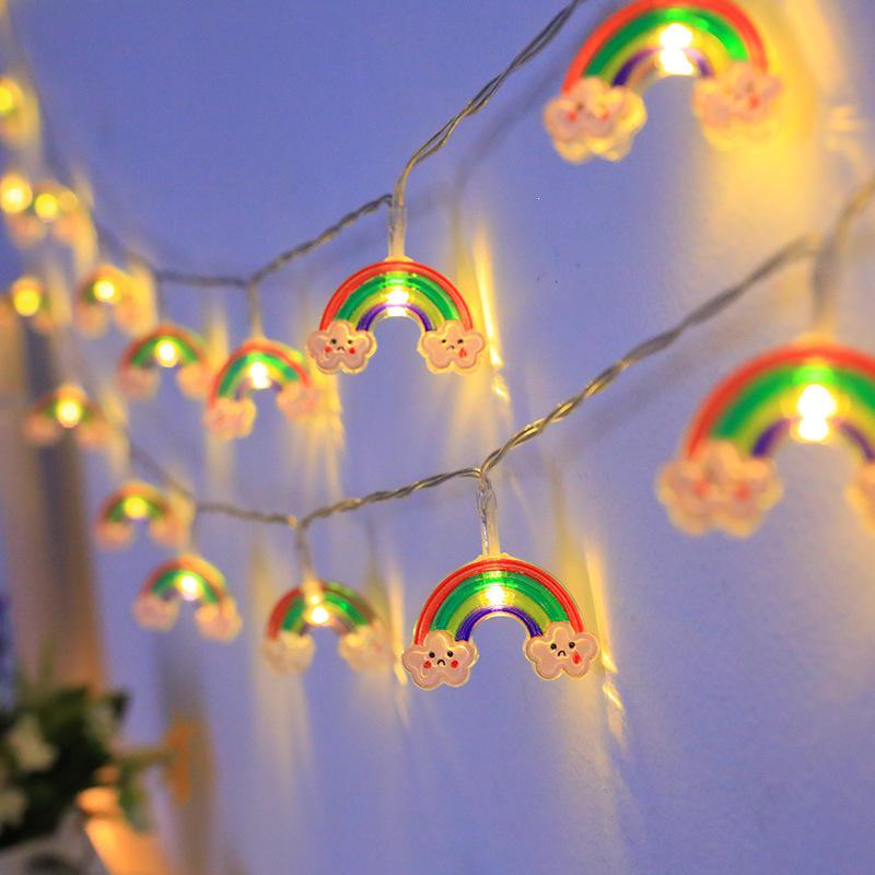 Astronaut Rocket LED String Lights for Kids' Bedroom Decor