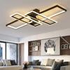 LED Bedroom LED Ceiling Light with Remote Control Black Gloss Living Room Nordic Design Ceiling Light Modern Home Lighting