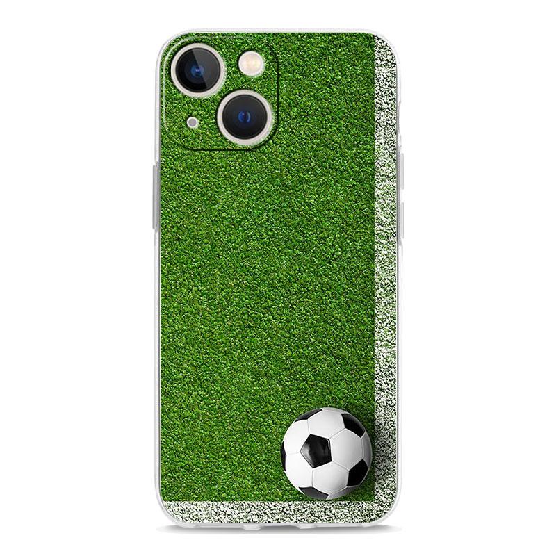 Phone Case For iPhone 18 15 14 13 12 Mini 11 Pro Max XS X XR 7 8 Plus Clear Silicone TPU Cover Football Passion Soccer Ball